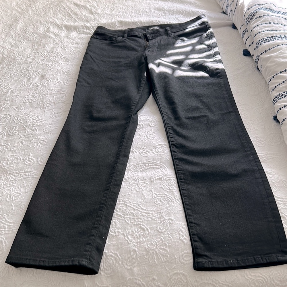 Express Straight Fit Jean in Black - Like New - Size 31W 30L